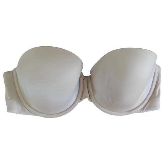 Victoria's Secret Other - Victoria’s Secret Bra 36C Strapless Very Sexy Beige Underwire